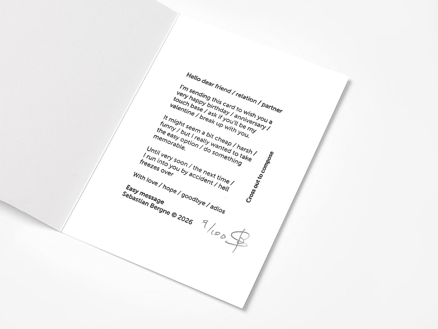 Easy greetings cards