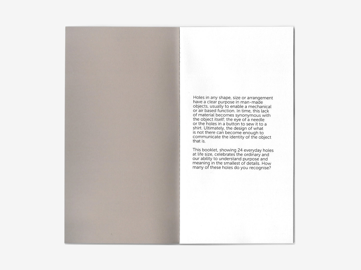 Everyday Holes book